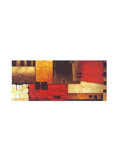 Buy Decorative Wall Poster Brown/Red/Yellow 60x20cm in Egypt