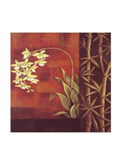 Buy Decorative Wall Poster With Frame Orange/Brown/Beige 20x20cm in Egypt