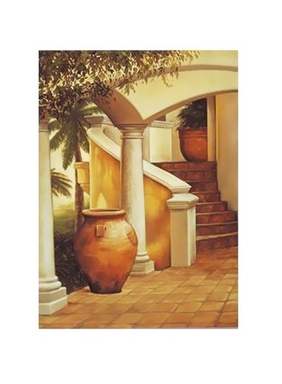 Buy Decorative Wall Poster Brown/Yellow/Beige 45x31cm in Egypt