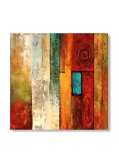 Buy Decorative Wall Painting Red/White/Green 15x15cm in Egypt