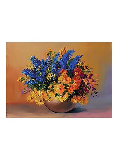 Buy Decorative Wall Poster Blue/Yellow/Red 18x24cm in Egypt