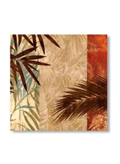 Buy Decorative Wall Poster With Frame Red/Beige/Green 30x30cm in Egypt