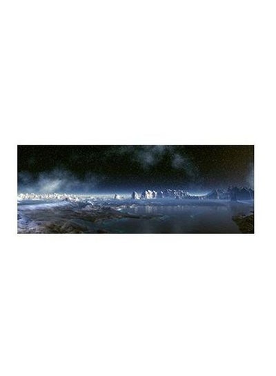 Buy Decorative Wall Poster Black/Blue/White 30x99cm in Egypt