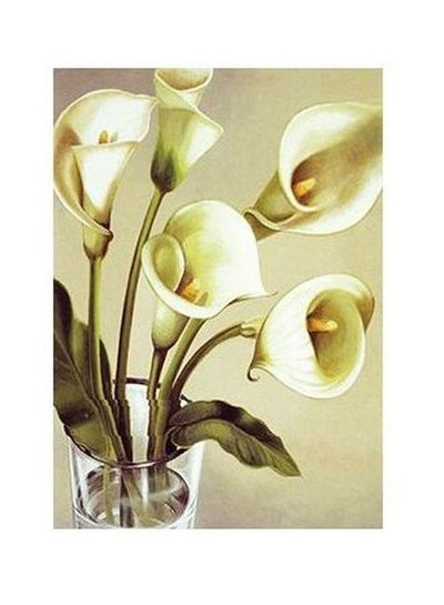 Buy Decorative Wall Poster Beige/White/Green 24X18cm in Egypt