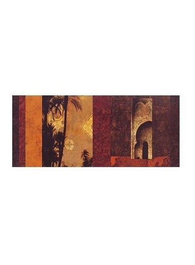 Buy Decorative Wall Poster Brown/Beige/Grey 13x45cm in Egypt