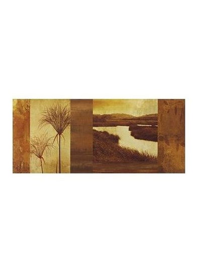 Buy Decorative Wall Poster Brown/Beige 13x45cm in Egypt