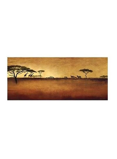 Buy Decorative Wall Poster Beige/Brown/Green 20x60cm in Egypt