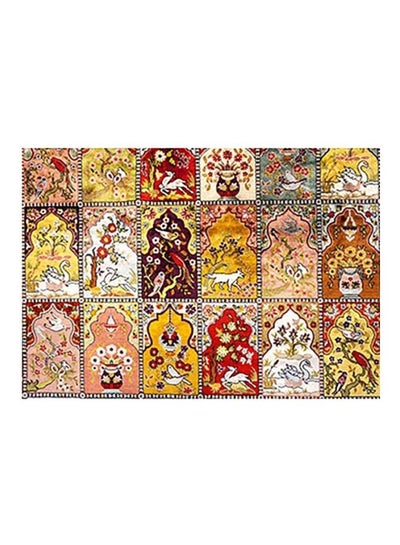 Buy Decorative Wall Poster Yellow/Maroon/Brown 31x45cm in Egypt