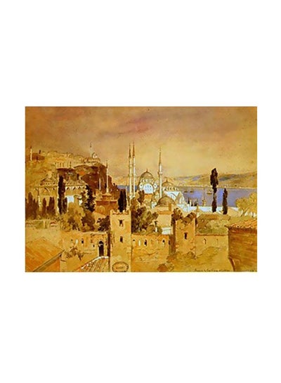 اشتري لوحة جدارية لتزيين الحائط Yellow/Purple/White 18x24 سنتيمتر في مصر