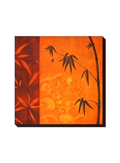 Buy Decorative Wall Painting With Frame Orange/Red/Brown 15x15cm in Egypt