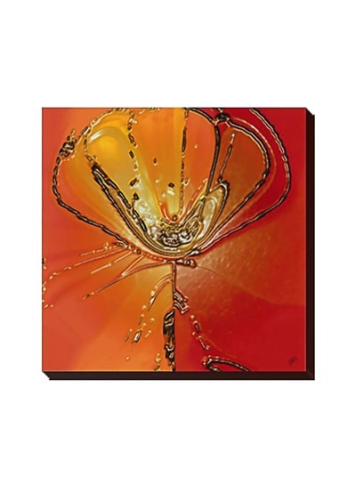 Buy Decorative Wall Art With Frame Yellow/Orange in Egypt