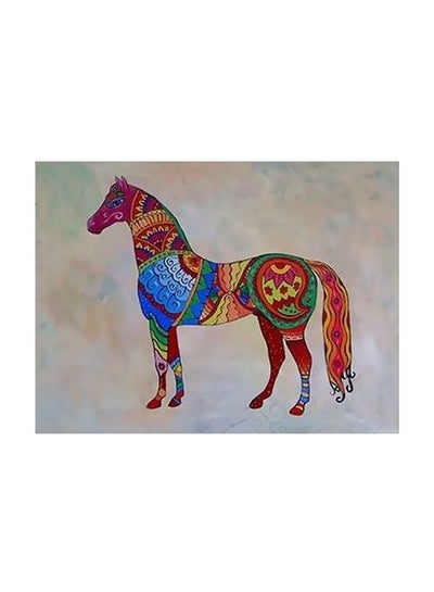 Buy Decorative Wall Poster Blue/Red/Green 24x18cm in Egypt