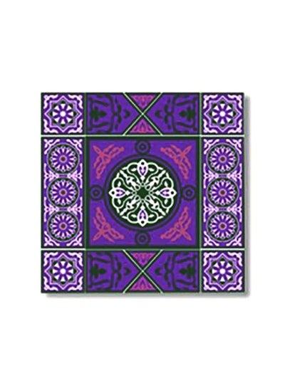 Buy Decorative Wall Painting Purple/Green 15x15cm in Egypt