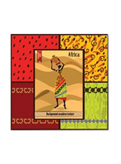 اشتري Decorative African Wall Poster With Frame Multicolour 20x20 سنتيمتر في مصر