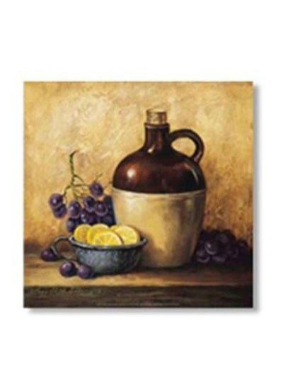 Buy Decorative Tea Coaster Beige/Brown/Purple 30x30cm in Egypt