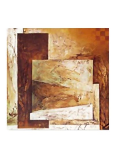 Buy Decorative Wall Art With Frame Beige/Brown 30x30cm in Egypt