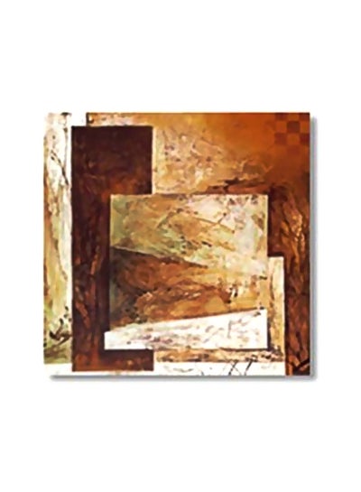 Buy Decorative Wall Art With Frame Beige/Brown 34x34cm in Egypt