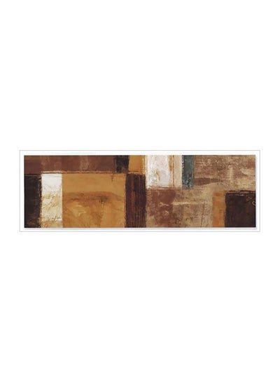 Buy Decorative Wall Painting With Frame Brown/Black/White 45x13cm in Egypt