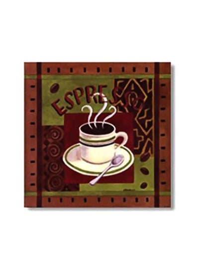 Buy Printed Coaster Red/Green/Brown 24x24cm in Egypt