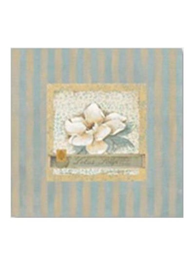 Buy Decorative Wall Painting With Frame Blue/Beige/White 15x15cm in Egypt