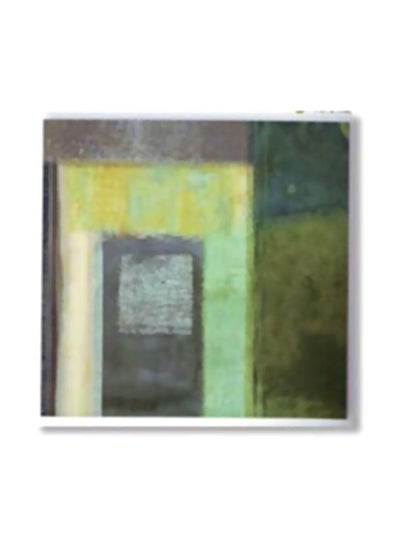 Buy Decorative Wall Painting With Frame Green/Grey 20x20cm in Egypt