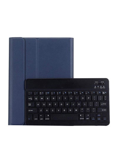 اشتري Detachable Wireless Keyboard With Smart Case Protection For Apple iPad أسود في الامارات