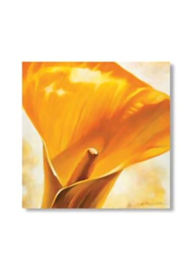 Buy Decorative Tea Coaster Orange/Yellow/White 30x30cm in Egypt