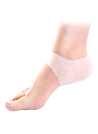 اشتري 2-Piece Insoles Pain Relief Socks for Cracked Feet بيج في السعودية