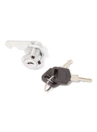 Buy Drawer Lock With Keys Silver/Black 10 X 5 X 3centimeter in UAE