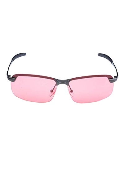 Buy Polarized Night Vision Rectangular Frame Sunglasses in UAE