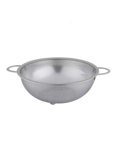 Buy Punching Hole Strainer With Handles Silver 31.5cm in Saudi Arabia