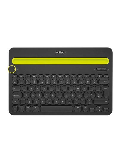 اشتري لوحة مفاتيح مزودة بتقنية البلوتوث ومناسبة لأجهزة متعددة طراز K480 أسود في الامارات