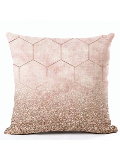 Buy Solid Cushion Cover Rose Gold 45x45centimeter in Saudi Arabia