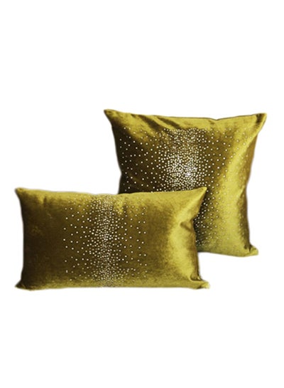 Buy Vintage Bling Luxurious Soft Pillowcase acrylic Yellow 30x50cm in UAE