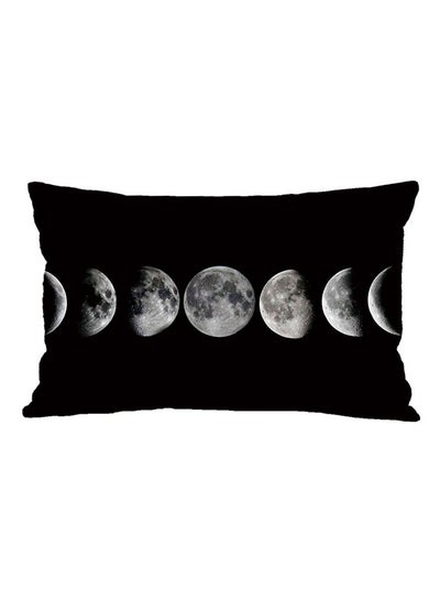 اشتري Moon Printed Pillow Cover أكريليك متعدد الألوان 30x50 سنتيمتر في الامارات