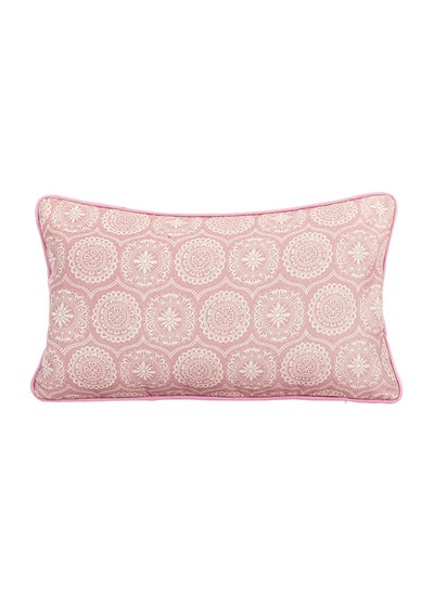 اشتري Exquisite Printed Throw Pillow Cover أكريليك وردي 30x50 سنتيمتر في الامارات