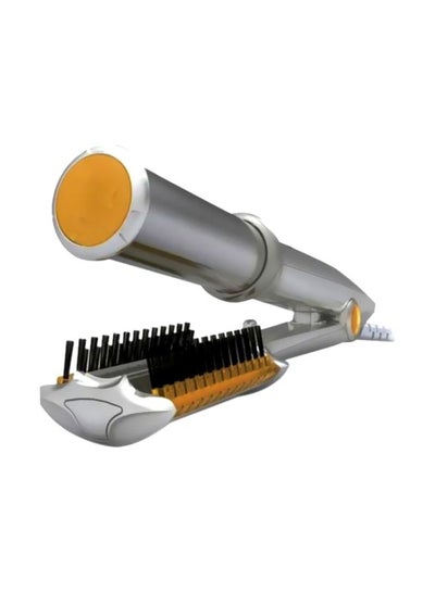 اشتري Hair Straightener And Curler فضي / برتقالي في الامارات