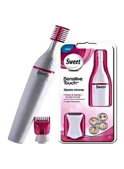 Buy Sensitive Touch Hair Removal Epilator White/Pink in Saudi Arabia