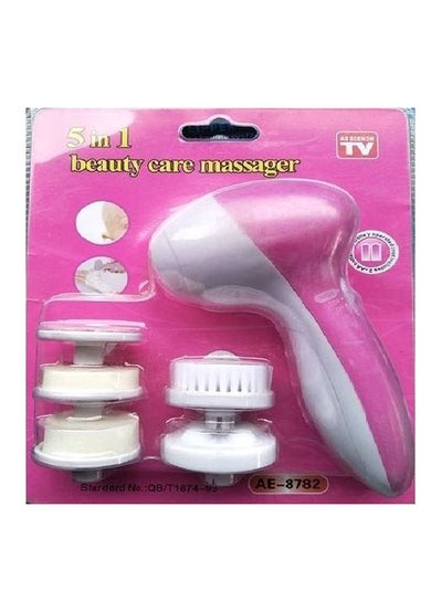 Buy 5-In-1 Beauty Care Massager Pink/White in Egypt