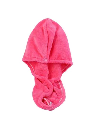 اشتري Fleece Absorbent Cap Hair Towel Multicolour 25x65cm في مصر