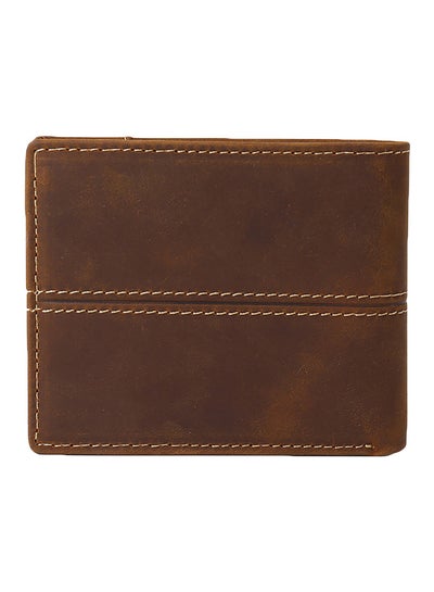 Buy Retro Leather Wallet Coffee in Saudi Arabia