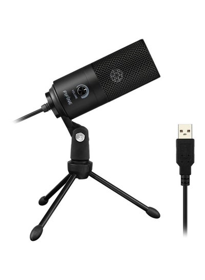 Buy K669B Metal USB Microphone Condenser For Recording On Windows PC & Laptops, Cardioid Studio for Voice Recording, Input Volume Control Knob, Streaming And YouTube Videos K669B Black in UAE