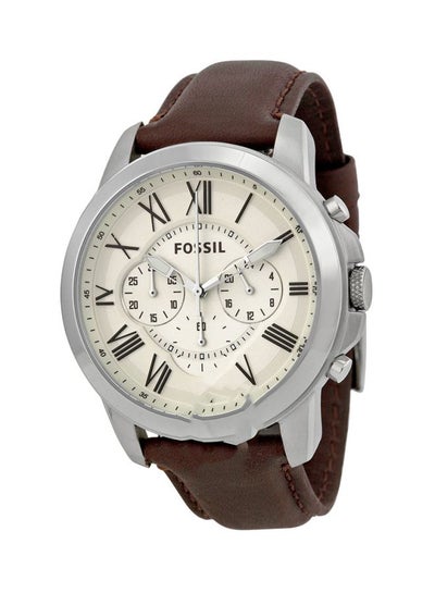 اشتري Men's Water Resistant Chronograph Watch FS4735 - 44 mm - Brown في الامارات