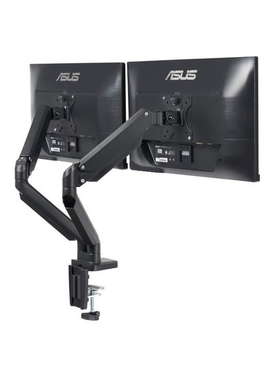 اشتري Dual Monitor Thin Gas Spring Dual Monitor Arm,Screen Size: 13″-32″ Black في الامارات