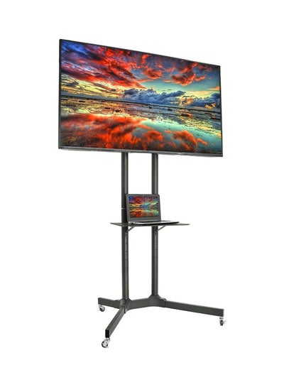 Buy Rolling TV Cart With Mobile Stand Black in Egypt