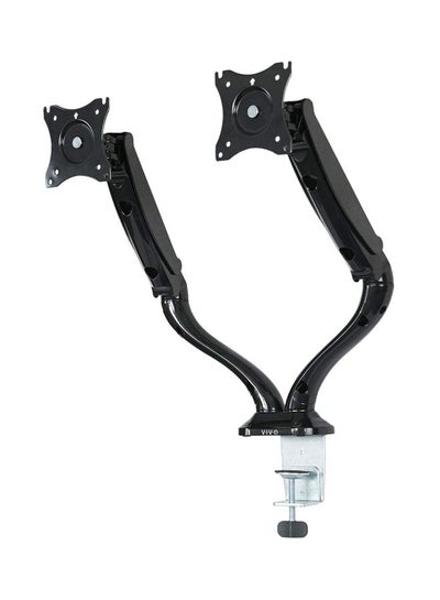 Buy Dual LCD Desk Mount Stand Black/Silver in UAE