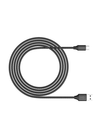Buy USB To Type C Charging Cable Black/Silver in Egypt