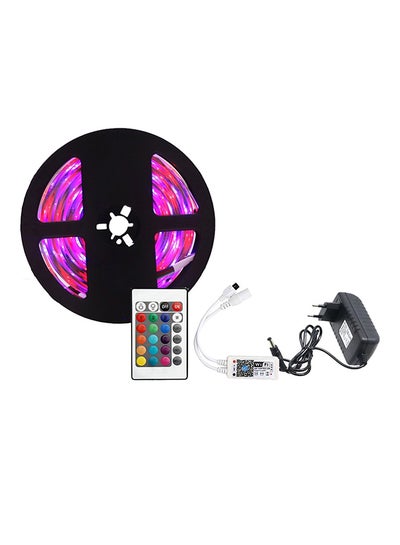 Buy RGB Bare Flexible Christmas LED Strip Light With Remote Control Multicolour in Egypt