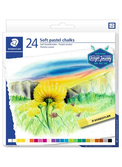 Buy 24-Piece Soft Pastel Chalk Set Multicolour in UAE