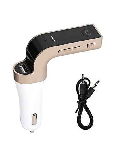 Buy Bluetooth Car Charger White/Black/Beige in UAE